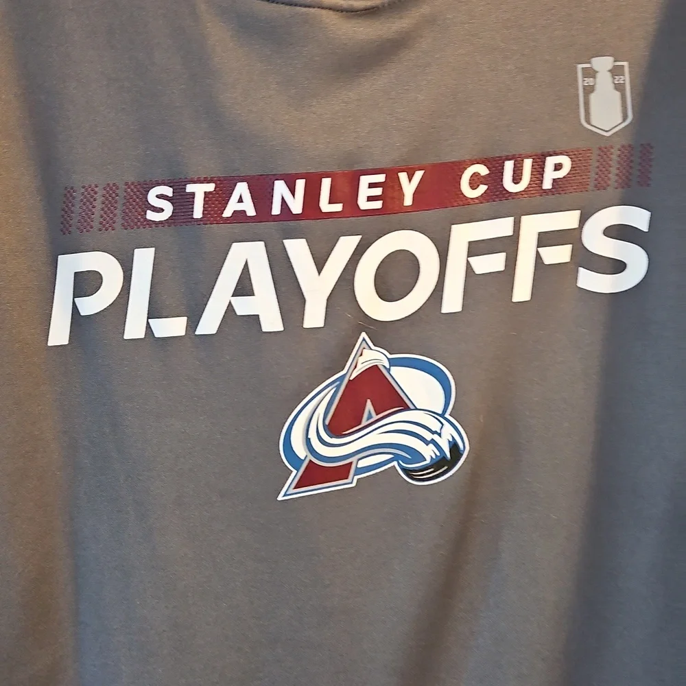 NHL Avalanche XL Gray‎ Stanley Cup Playoffs Hoodie